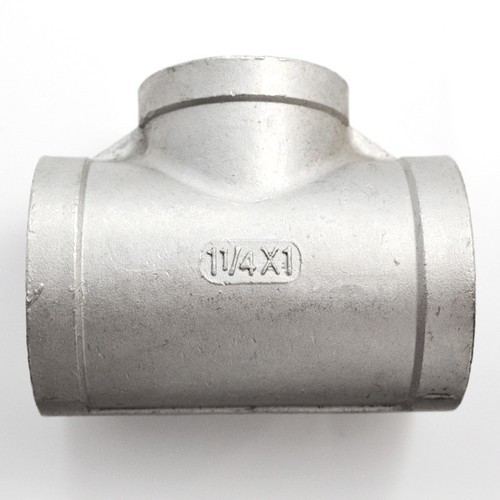 1-1//4/" x 1/" x 1-1//4/" Female Tee Threaded Reducer Pipe Fitting Steel SUS 304 NPT