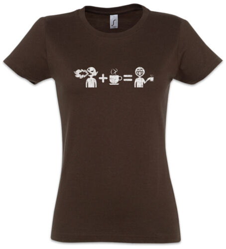 Coffee Mathematics T-Shirt Femmes Style Nerd Maths professeur de mathématiques café caféine 
