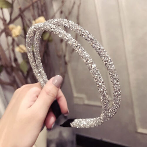 Women's Two-Layer Crystal Headband Hair Band Hair Hoop Accessories Gifts Party 