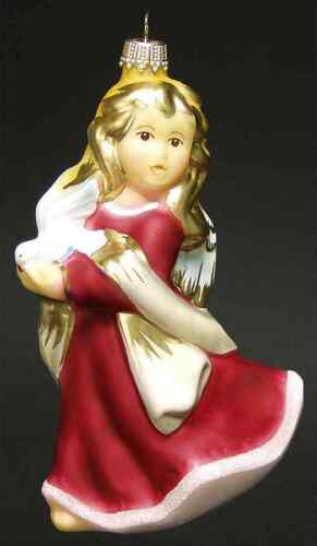 Boxed 5479579 Goebel Goebel Christmas Ornament Peaceful Blessing-Blown Glass