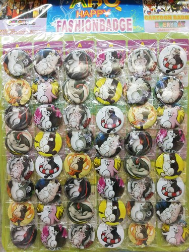 Danganronpa monokuma 4.5CM LOT PIN BACK ANIME BADGE BUTTON for BAG CLOTH