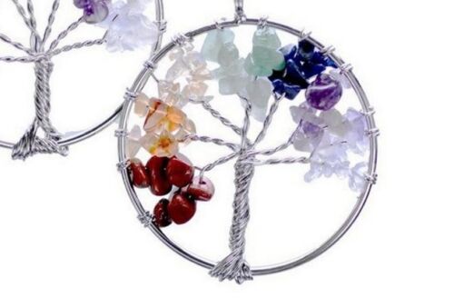 CHARGED Chakra Tree of Life necklace HEALING gems REIKI SPIRITUAL Balance