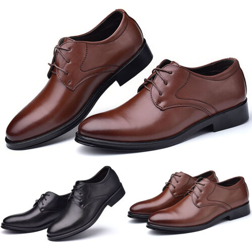 Men/'s Oxfords Leather Shoes Classic Pointed Toe Business Formal Dress Work Shoes
