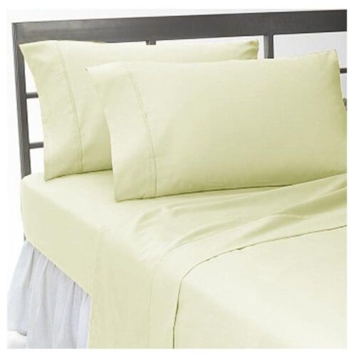 4 PC Sheet Set Three Quarter Size 1000 Thread Count Egyptian Cotton All Color
