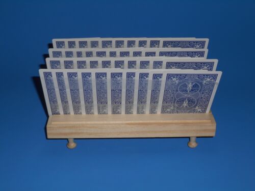 Hands Free WOODEN Playing Card Holder 