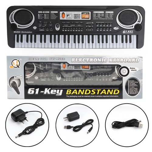 Microphone 61 Key Electronic Keyboard T3 Music Electric Digital Piano Organ