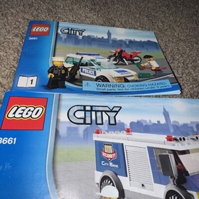 Lego City Bank & Money Transfer 3661 Building Instructions Manual Booklet Only