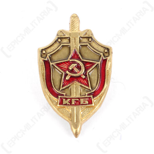 Pinback Pin Insignia Hammer Sickle Red Star New Russian KGB Badge Small
