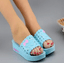 Women Summer Slipper Sandals Comfort Breathable HelloKitty Wedges Shoes Cute