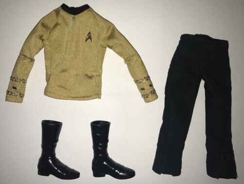 Barbie Star Trek 50th Captain Kirk Collector Ken Doll Outfit Uniform Boots NEW