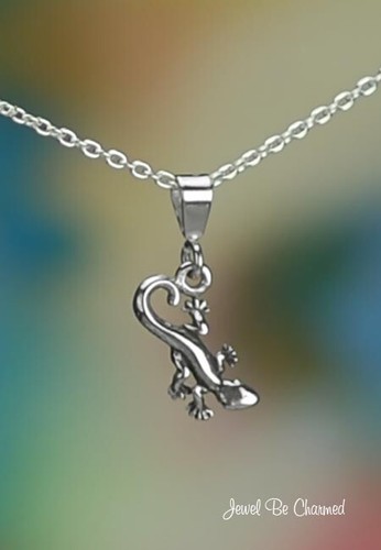 Sterling Silver Petite Salamandre Gecko ou salamandre Pendentif ou Collier 16-24/" .925