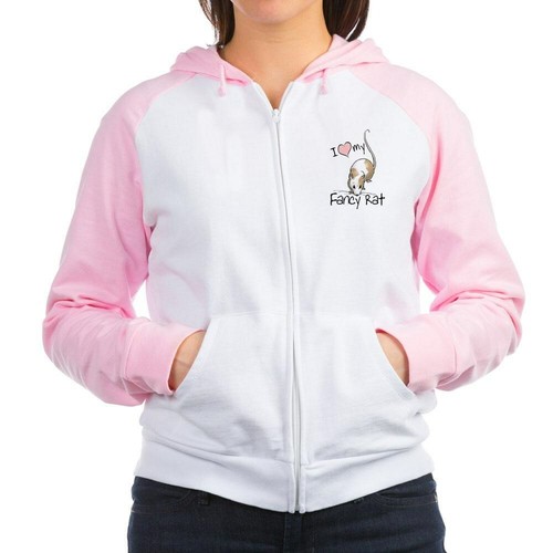 175879784 CafePress I Love My Fancy Rat Women/'s Raglan Hoodie