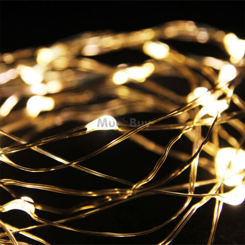3M 9Ft Warm White 30LED Copper Wire LED String Fairy Lights Lamp for Decoration