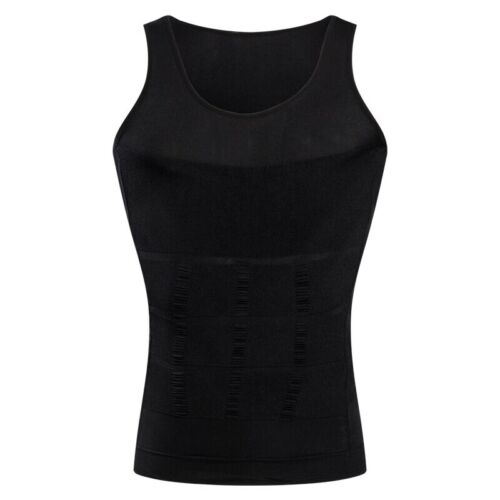 Men/'s Body Fit Vest Abs Abdomen Compression Vest Workout Tank Tops