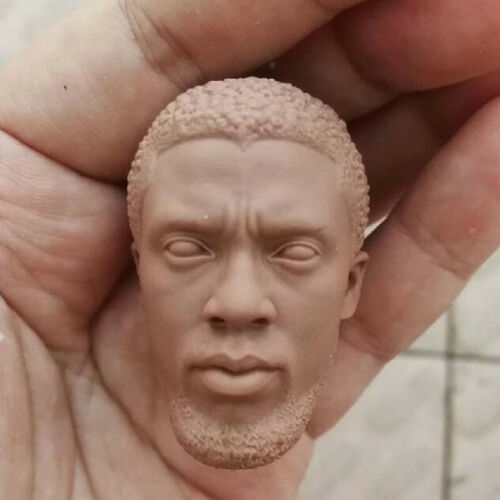 Endgame Black Panther Head Sculpt Unpainted Fit 12" Blank 1/6 Scale Avengers 
