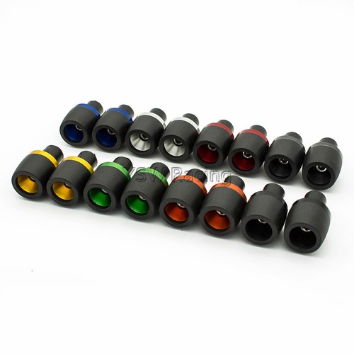 7//8/'/' 22mm CNC Moto Billette Aluminium Poignée Guidon BAR End Slider Cap Prise