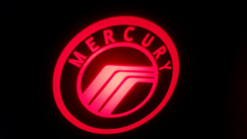 2PC RED MERCURY 5W LED EMBLEM DOOR PROJECTOR GHOST SHADOW PUDDLE LOGO LIGHT