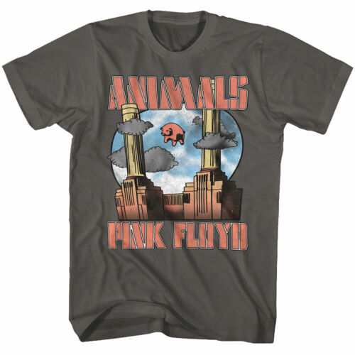 Pink Floyd Animals Floating Pig Men/'s T Shirt Cartoon Album Rock Concert Tour