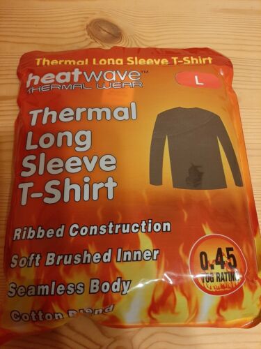 Thermal Long Sleeved T-Shirt Details about   Heat Wave L 