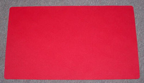 Red Blank Multipurpose Playmat Play Mat Game PAD MAT 1//16 INCH Thick