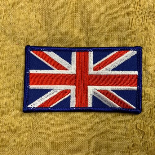 NEW EMBROIDERED UNION JACK COLOUR FLAG PATCH,SEW ON MORALE BADGE 90 x 50mm,UJ,UK 
