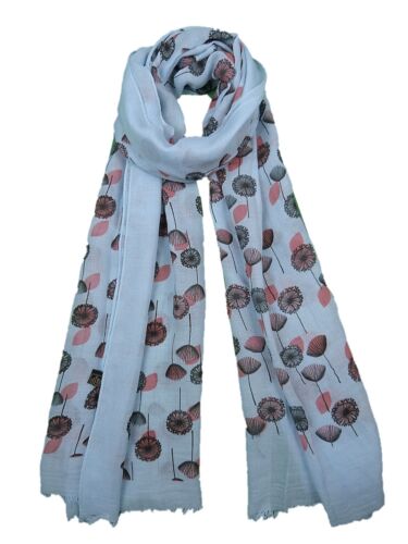 Ladies scarf with unique Dandelion Dandelions design superb quality in 4 colours 