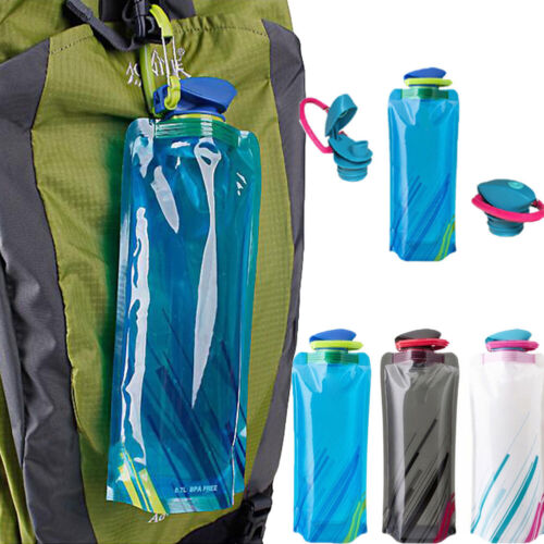 Folding Foldable Collapsible Water Plastic Bottle Bag Outdoor Sport Bag Bottles