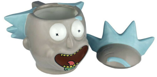 Rick 3D Mug with Lid RICK /& MORTY #NEW Ikon Collectables