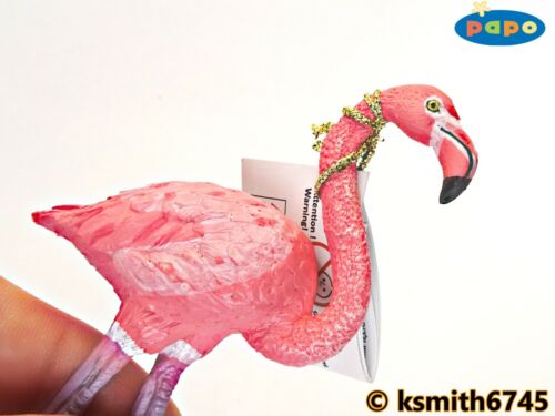Papo Flamingo solide Jouet en plastique Wild FARM WATER animal rose oiseau NOUVEAU * 