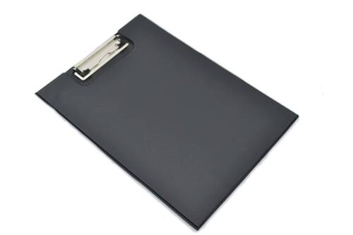 Double A4 Single PP Clipboard Solid Fool Scap Office Document Paper Holder