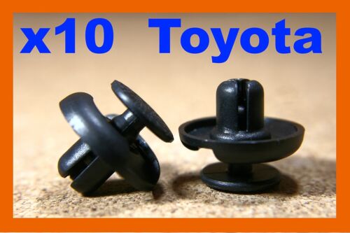 Para Toyota 10 Parachoques Fender frotamiento Tira Sujetador plástico a presión Fit Clips 