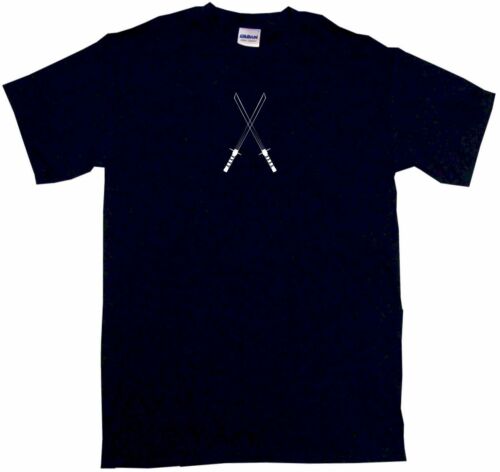 Crossed Ninja Japanese Samurai Swords Kids Tee Shirt Pick Size & Color 2T XL 