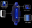 Bike Tail Light Bicycle Rechargeable USB 5 LED Safety Rear Lamp Flashing Wraning