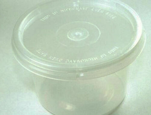 Satco 4oz Plastic container tub baby food sauce dip deli pot ice-cream reusable 