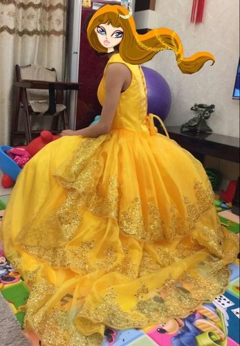 NEW Belle Costume Adult Girl Beauty and the Beast Princess Dress Party Halloween