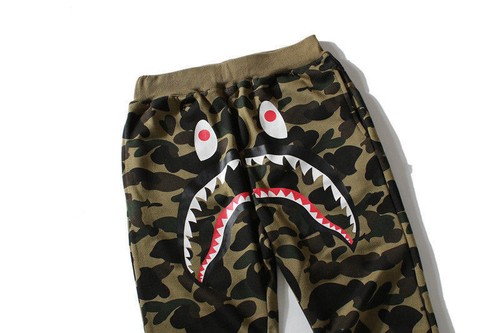 NEW Bape A Bathing Ape Shark Head Sweatpants Women//Men Sports Jogger Sweat Pants