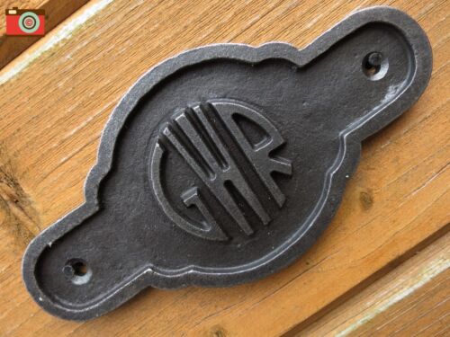 NICE GIFT. VINTAGE LOOK GREAT WESTERN RAILWAY A CAST IRON GWR SIGN PLAQUE 