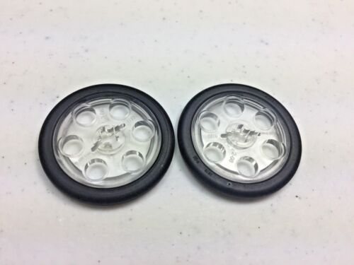 x2 Details about   NEW LEGO Clear TECHNIC WEDGE BELT PULLEY & Black WHEEL TIRE 4185/70162 