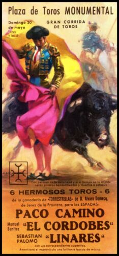 Plaza De Toros Monumental Barcelona #5 Canvas Art Poster 12/"x 24/" Bullfighting