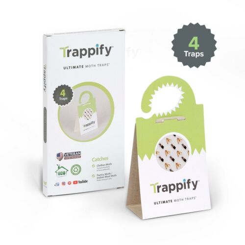 Trappify Universal Moth Traps with Pheromones Adhesive Pantry//Clothes Moth Trap