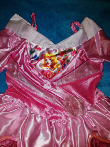 Disney´s Prinzessin Dornröschen Ballkleid Kostüm Krone pink rosa 116-122-128 