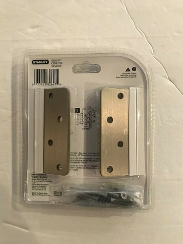Stanley Solid Brass 4/"x4/" Door Hinges 3 pack NEW Satin Nickel Finish 1//4/" Radius