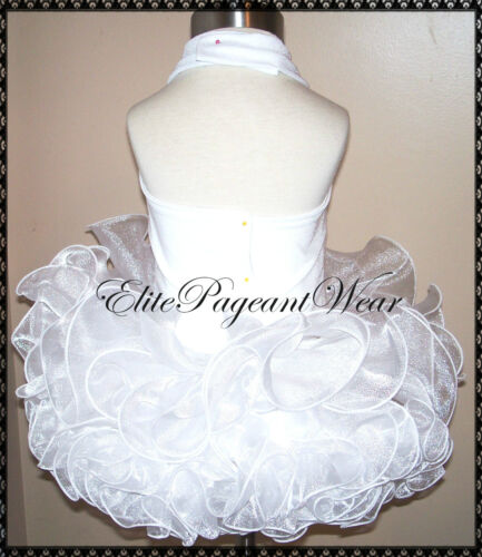 National Pageant Dress Shell  sizes 6mos to 5/6 Girls 