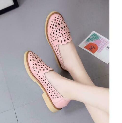 Hollow Round Toe Loafers Girls Sweet Flats Shoes Women/'s Spring Summer Casual sh