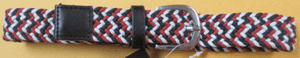 Childrens Toddler Multi Color Tweed Belt Red Blue White Size 2-3 Years