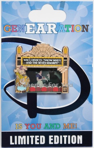 NEW Disney 2015 GenEARation D Event Snow White Film Premiere Carthay Pin #6