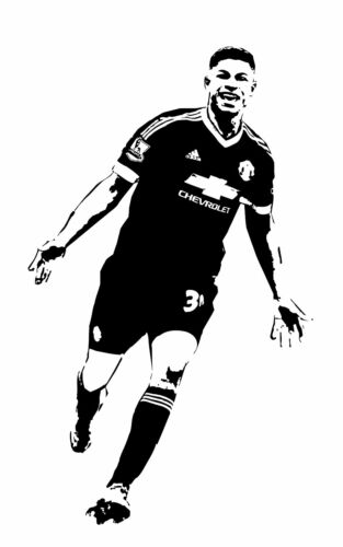 Marcus Rashford England English Football Player Decal Wall Art Sticker Picture 