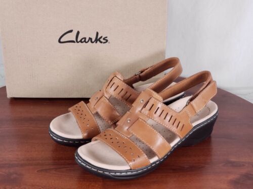 Leather Cut-Out Sandals Lexi Qwin Tan Brown Details about  / Clarks Collection 6.5 M