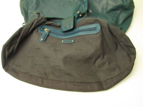Details about   Botkier Fan Trigger Green Italian Leather Hobo Bag Shoulder Purse 