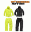 Mens Scruffs Waterproof Rainsuit Jacket Trousers Black Yellow Workwear SetHi-Vis
